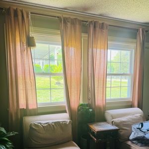 Terracotta / Rusty Orange curtains